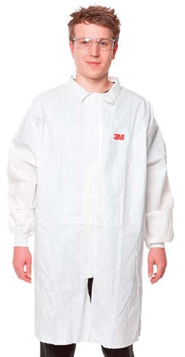 [TTM4400L] TTM4400L - camice "3M 4400" polipropilene bianco per laboratori tg.L
