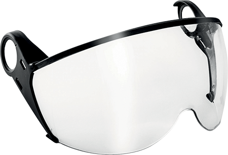 [TV017] TV017 - visiera corta ZEN in policarbonato chiaro antigraffio antiapp. EN 166