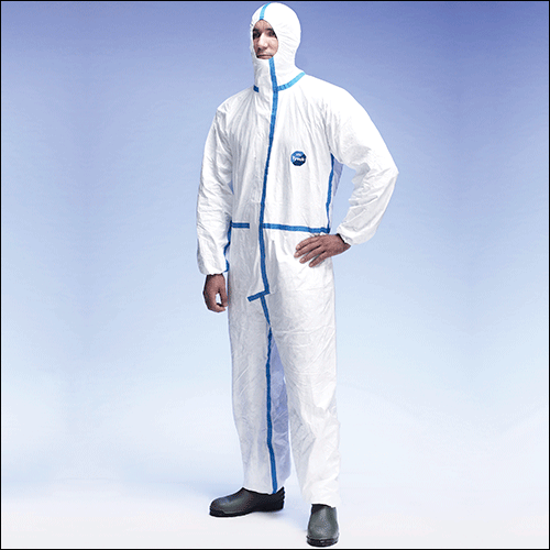 [TYV4M] TYV4M - Tuta monouso Tyvek colore bianco nastrata TG.M