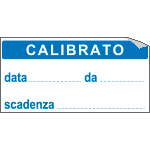 [U9752] U9752 - Foglio n.10 etichetta adesiva 40x20 mm CALIBRATO