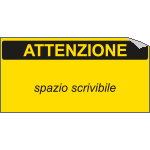 [U9758] U9758 - Foglio n.10 etichette adesive formato mm 40x20 ATTENZIONE...