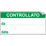[U9759] U9759 - Foglio n.10 etichette adesive formato mm 40x20 CONTROLLATO