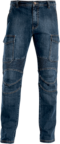 [VPG145XL] VPG145XL - jeans BIKER tasconi laterali/retro e tasca portametro col.BLU tg.XL