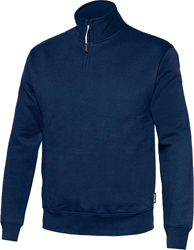 [VPS4820L] VPS4820L - felpa colore blu mezza zip al collo tg. L