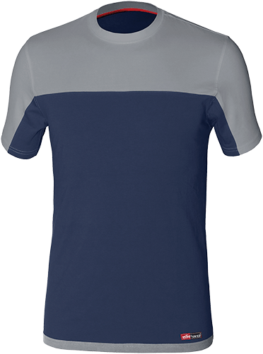 [VPS8772BS] VPS8772BS - maglietta stretch bicolore blu/grigio tg.S