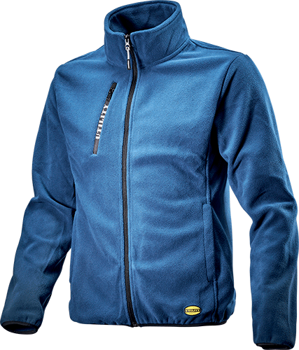 [VPSD118BM] VPSD118BM - pile SWEAT bi-garzato 100% poliestere apertura centrale zip BLU tg.M