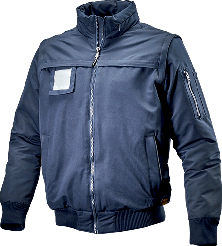 [VPSD175BL] VPSD175BL - bomber imbottito D-SWAT con maniche staccabili colore BLU tg.L DIADORA