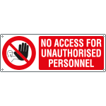 [YE1808KS] YE1808KS - Sign prohib.self-adhes. NO ACCESS FOR ..