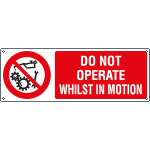 [YE1835K] YE1835K - Sign prohibition DO NOT OPERATE ..