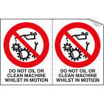 [YE95205A] YE95205A - Sheet n. 2 label DO NOT OIL OR...