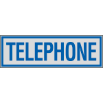 [YE96661] YE96661 - Label silver TELEPHONE