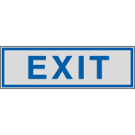 [YE96684] YE96684 - Label silver EXIT