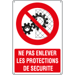 [YF1831X] YF1831X - Sign prohibition NE PAS ENLEVER LES..
