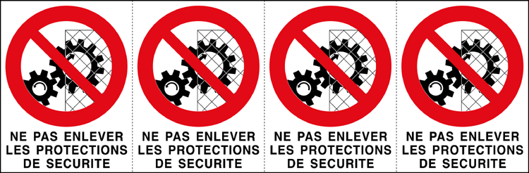 [YF95208B] YF95208B - Sheet n.4 label NE PAS ENLEVER LES ....
