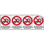 [YF95208B] YF95208B - Sheet n.4 label NE PAS ENLEVER LES ....