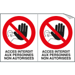 [YF95217A] YF95217A - Sheet n.2 label ACCES INTERDIT AU PERSONNES