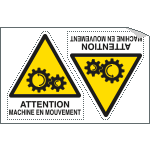 [YF95274A] YF95274A - Sheet n.2 label ATTENTION MACHINE...