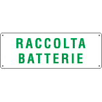 [2145] 2145 - Cartello raccolta BATTERIE