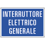 [2628] 2628 - Cartello Interruttore elettrico generale