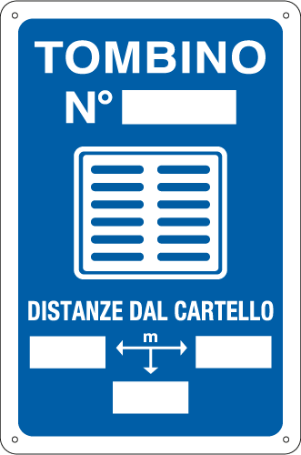 [2637] 2637 - Cartello infor. TOMBINO N più freccia