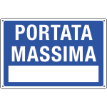[3101] 3101 - Cartello informazione PORTATA MASSIMA
