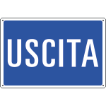 [3124] 3124 - Cartello informazione USCITA