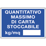 [3198] 3198 - Cartello informazione QUANTITATIVO MA per DI cartello A