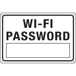 [3372] 3372 - Cartello " WI-FI password "