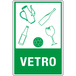 [3504] 3504 - cartello rifiuti "VETRO"