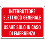 [4846] 4846 - Cartello informazione Int.elettr.gen.usare solo in