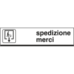 [6822] 6822 - Cartello alluminio SPEDIZIONE MERCI