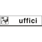 [6824] 6824 - Cartello alluminio UFFICI