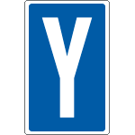 [8935] 8935 - Cartello lettera Y per contrassegnare