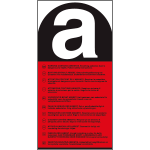 [9722] 9722 - Etichetta adesiva polilingue attenzione amianto