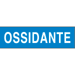 [9733] 9733 - Etichetta adesiva fondo azzurro OSSIDANTE