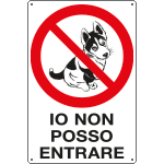 [31202] 31202 - cartello "IO NON POSSO ENTRARE"