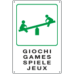 [31208] 31208 - cartello "GIOCHI"