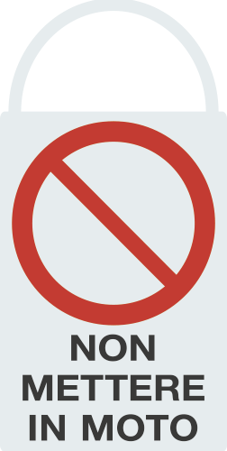 [80210] 80210 - Segnaletica  manutenzione macchinari"NON METTERE IN MOTO"