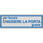 [96693] 96693 - Etichette argento CHIUDERE LA PORTA