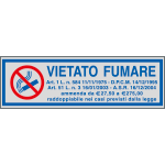 [96701] 96701 - Etichette argento vietato fumare