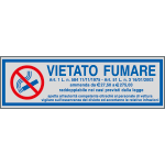 [96702] 96702 - Etichette argento vietato fumare per vetture private