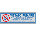 [96703] 96703 - Etichette argento vietato fumare per condominio