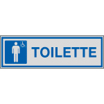 [96788] 96788 - Etichette argento TOILETTE UOMO + DIVERSAMENTE ABILE