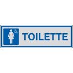[96789] 96789 - Etichette argento TOILETTE DONNA + DIVERSAMENTE ABILE