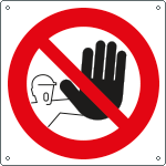 [1312KS] 1312KS - Etichetta adesiva divieto di accesso