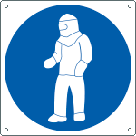 [1378X] 1378X - Cartello obbligo indossare indumenti protezione