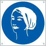 [1382K] 1382K - Cartello obbligo cuffia