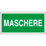 [16102X] 16102X - Cartello salvataggio maschere