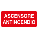 [16110W] 16110W - Cartello antincendio ascensore antincendio