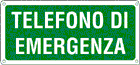 [16136WS] 16136WS - Etichetta adesiva telefono d'emergenza
